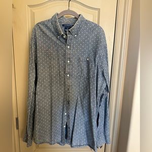 Old Navy Polka Dot Chambray Shirt